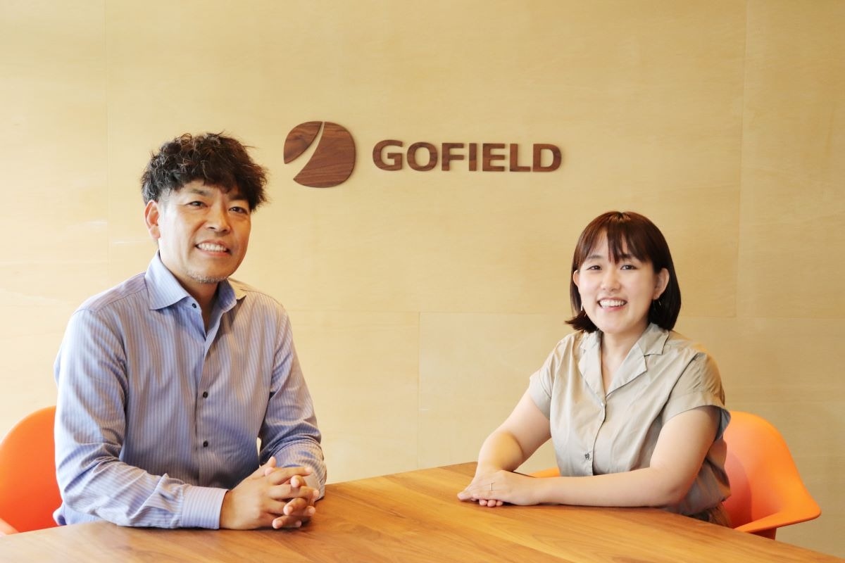 GOFIELD代表取締役の皆見と森野